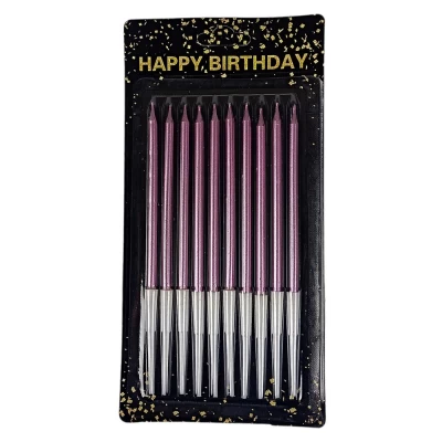 Набор свечей для торта 10 шт, розовое золото, 14 см Розовый Без бренда (040557 rose gold) Набор свечей для торта 10 шт, розовое золото, 14 см Розовый Без бренда (040557 rose gold)