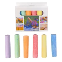 Мел цветной Jumbo 6шт в коробке Разноцветный Без бренда (035-D)