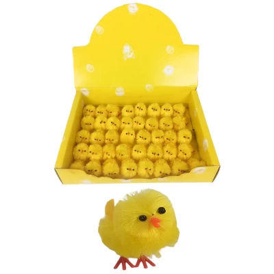 Пасхальный декор Жёлтый цыпленок 4см Желтый Без бренда (L00574)