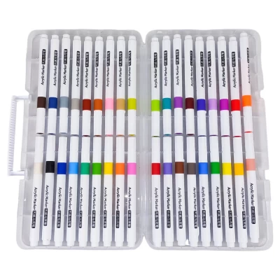 Набор маркеров акриловых 36шт в пластиковом футляре (206A-36)