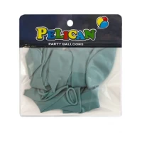 Шарики Pelican 10' (26 см)  винтажный  пастельно  бирюзовый, 10 шт/уп Зеленый Pelican (811080)