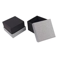 Подарочная коробка ювелирная 5 х 5 3,5см серебро (J00633 silver)