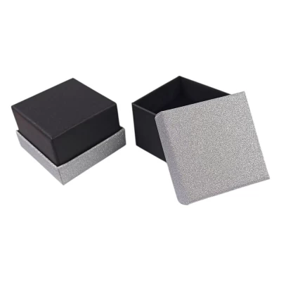 Подарочная коробка ювелирная 5 х 5 3,5см серебро (J00633 silver)