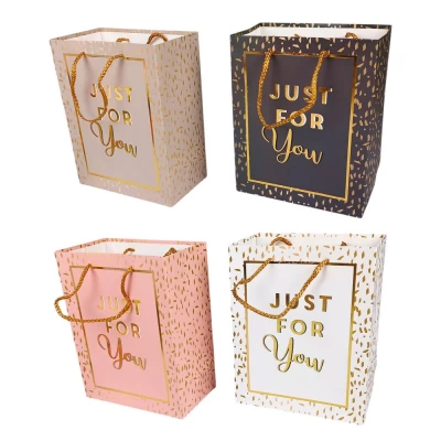 Пакет подарочный Just for you  4дизайна210g, 23 x 18 x 10см (12шт/уп) (HS-5162M/581-101M)