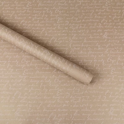 Эко - крафт, бумага подарочная, 0,6 х 6м, 80г (ECP003)