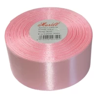 Атласная лента 4см (±5мм) x 33м Розовый Marill (LA4033-43)