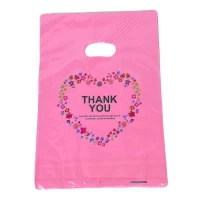 Подарочные пакеты, полиэтиленовые 20 х 30см, 24шт/уп Розовый Unison (10701-7)