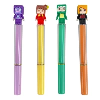 Ручка гелевая синяя 0,5мм (3023)