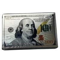 Карты игральные пластиковые 54шт, серебряные 