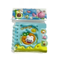 Блокнот Зайчики 7х7см с разделителями, цветная бумага 70гр, 60 листов (XQ-55701)