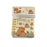 Блокнот Капибара 7х7см с разделителями, цветная бумага 70гр, 60 листов (XQ-55709) Блокнот Капибара 7х7см с разделителями, цветная бумага 70гр, 60 листов (XQ-55709)