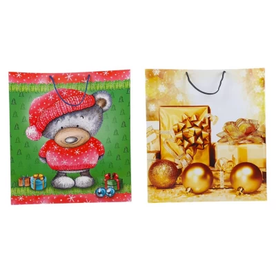 Пакет подарочный новогодний 130г, 16 х 16 х 8см Unison (PVM161608-5)