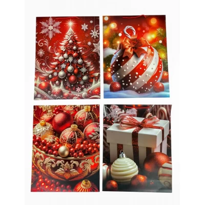 Пакет подарочный новогодний 55 х 43 х 15 см (888XL)