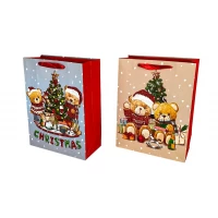 Пакет подарочный новогодний, 4 дизайна, 210g, 26 х 32 х 10 см (ZXB-1057M) Пакет подарочный новогодний, 4 дизайна, 210g, 26 х 32 х 10 см (ZXB-1057M)