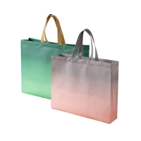 Сумка шопер пластиковая 42 х 32 х 10см (63-1-9-green)