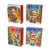 Пакет подарочный новогодний, 4 дизайна, 210g, 26 х 32 х 10 см (SM534M-3)