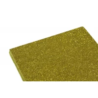 Фоамиран 1,8мм коричневый  с глиттером  10 листов (7951)