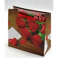 Пакет подарочный женская серия 130гр, 16 х 16 х 8см (12шт/уп) Unison (PVM161608W)