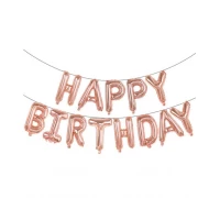 Набор из 13 шариков, HAPPY BIRTHDAY 40см, ЗОЛОТО Золотой Pelican (837101)