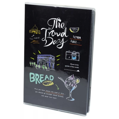 Блокнот 52 л А5 черные листы 110 г/м² обложка ПВХ Черный Unison (25730) Блокнот 52 л А5 черные листы 110 г/м² обложка ПВХ Черный Unison (25730)