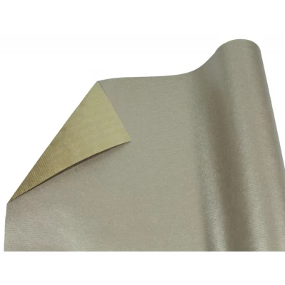 Бумага упаковочная крафт-двосторонний 0,7 х 7м Серебряный Unison (Пт 475.14)