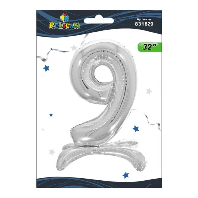 Цифра фольгированная на подставке Pelican Цифра фольгированная на подставке Pelican