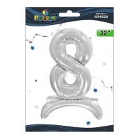 Цифра фольгированная на подставке Pelican 