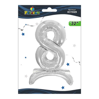 Цифра фольгированная на подставке Pelican Цифра фольгированная на подставке Pelican