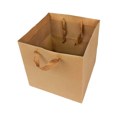 Пакет подарочный 260г, 28 x 30 x 30см, крафт, 12шт/уп (KR-2102 L)