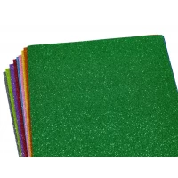 Фоамиран с глиттером  1,7мм, 10 листов, микс цветов Разноцветный Unison (17GLA4-MIX2)