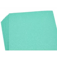 Фомиран с глиттером  1,7мм, 10 листов, бирюзовый Зеленый Unison (17IA4-7128)