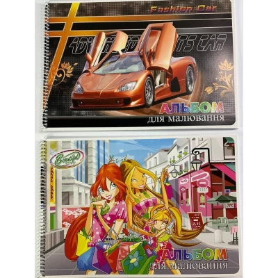 Альбом 30 л глиттер А4 спираль офсетная бумага 100 г/м² Unison (Ал 003) Альбом 30 л глиттер А4 спираль офсетная бумага 100 г/м² Unison (Ал 003)