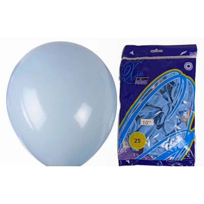 Шарики Balloons 10' (26 см), пастель морская волна, 25шт/уп Голубой Без бренда (1025-805)