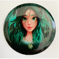 Наклейка круглая объемная 3D 