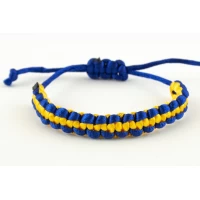 Браслет  фенечка из лент желто-голубых Желто-синий Unison (783013)