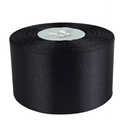 Атласная лента 4см (±5мм) x 33м Черный Marill (LA4033-39) Атласная лента 4см (±5мм) x 33м Черный Marill (LA4033-39)