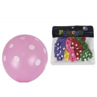 Шарики Pelican 12' (30 см) горошек, 5 шт/уп Разноцветный Pelican (1205С-402)