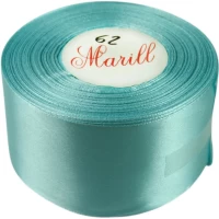 Атласная лента 5см (±5мм) x 33м Голубой Marill (LA5033-62)