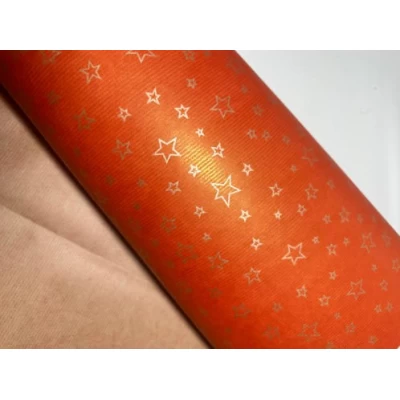 Бумага упаковочная крафт-двосторонний 0,7 х 7м Красный Unison (Пт 874)