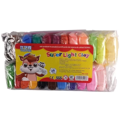 Моделин 24 цвета по 10 грамм, в пакете со стеками Разноцветный Без бренда (1112/13896-6602) Моделин 24 цвета по 10 грамм, в пакете со стеками Разноцветный Без бренда (1112/13896-6602)