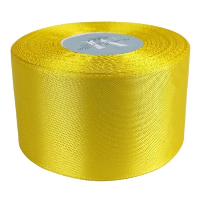 Атласная лента 4см (±5мм) x 33м Желтый Marill (LA4033-15) Атласная лента 4см (±5мм) x 33м Желтый Marill (LA4033-15)