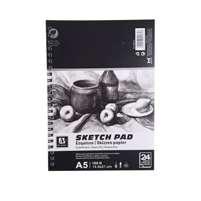 Скетчбук Art Nation А5 24 страницы 160 г/кв.м Черный Без бренда (6005-S) Скетчбук Art Nation А5 24 страницы 160 г/кв.м Черный Без бренда (6005-S)