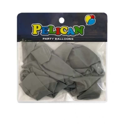 Шарики Pelican 10' (26 см)  винтажный серый темный, 10 шт/уп Серый Pelican (811061)