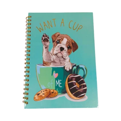 Тетрадь на спирали А4, 80г/м2, клетка 100 листов твердая обложка 