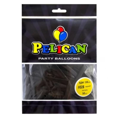 Шарики для моделирования (ШДМ) 150см пастель черный, Pelican 50шт Черный Pelican (822028)