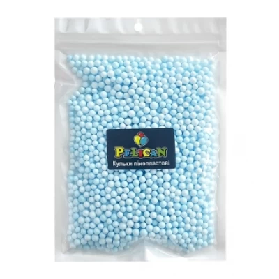 Пенопластовые шарики диаметр 4-6мм голубые Baby blue, 250мл Голубой Pelican (886113)