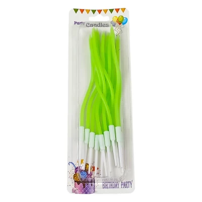 Набор свечей волнистые, пастельные цвета (YH378-1 green) Набор свечей волнистые, пастельные цвета (YH378-1 green)