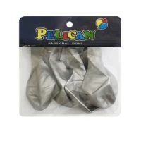 Шарики Pelican 12' (30 см), хром серебро, 5шт/уп Серебряный Pelican (813302)