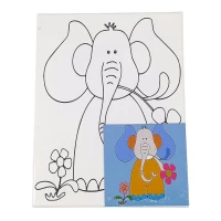 Раскраска 15 х 20см (холст на раме) с акриловыми красками и кистью (0687-5) Раскраска 15 х 20см (холст на раме) с акриловыми красками и кистью (0687-5)