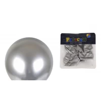 Шарики воздушные 13' (33 см) хром серебро 5шт/уп Серебряный Pelican (1305C-603)